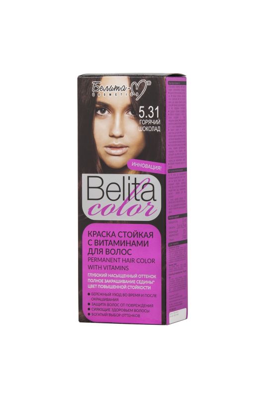 Belita M Permanent hair dye with vitamins 05.31. hot chocolate